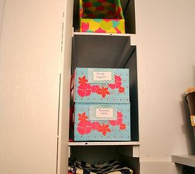 closet makeover with upcycled organization, closet, organizing, repurposing upcycling, Use shoe boxes as pretty and functional storage
