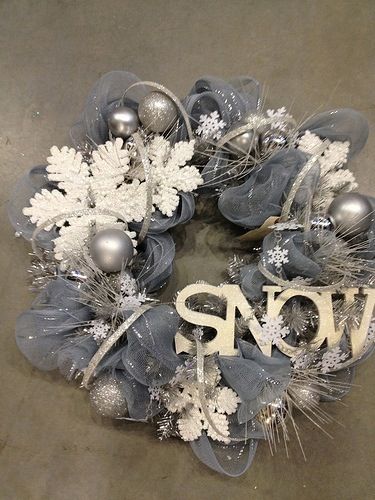 christmas wreaths part 2, crafts, seasonal holiday decor, wreaths, Snow