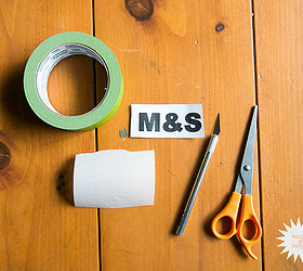 craft a monogrammed ampersand, crafts, FrogTape and parchment paper are a match made in heaven use the combo to cut custom letters or stencils