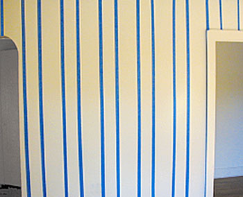 how to paint stripes on wall, painting