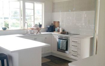 White Flatpack Kitchen Renovation