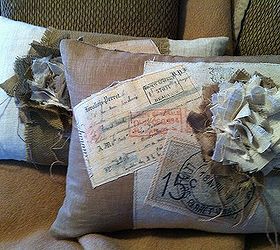 shabby french pillows, crafts, home decor