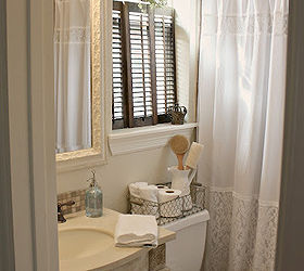 guest bathroom mini remodel, bathroom ideas, home decor, Bright and airy small guest bath