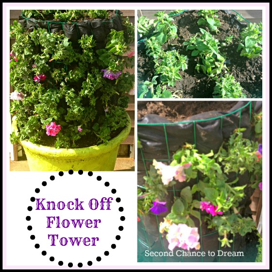 knock off flower tower, flowers, gardening, Complete tutorial on how to make a flower tower