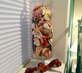 beach bedroom, bedroom ideas, home decor, Seashells collected from various trips
