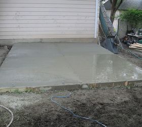 building a backyard shed shop, Full slab poured