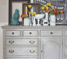 thrifted dresser turned buffet makeover, chalk paint, painted furniture