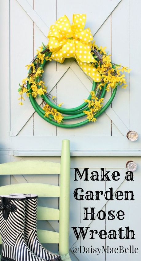 how to make a wreath out of a garden hose, crafts, repurposing upcycling, wreaths