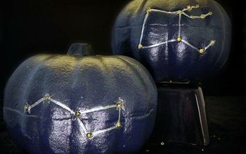 Drilled Constellation Pumpkins #pumpkinideas