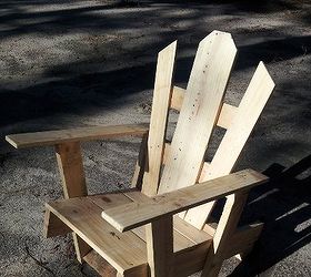 my first pallet chair, painted furniture, pallet