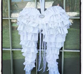 lovely shabby angel wings, crafts