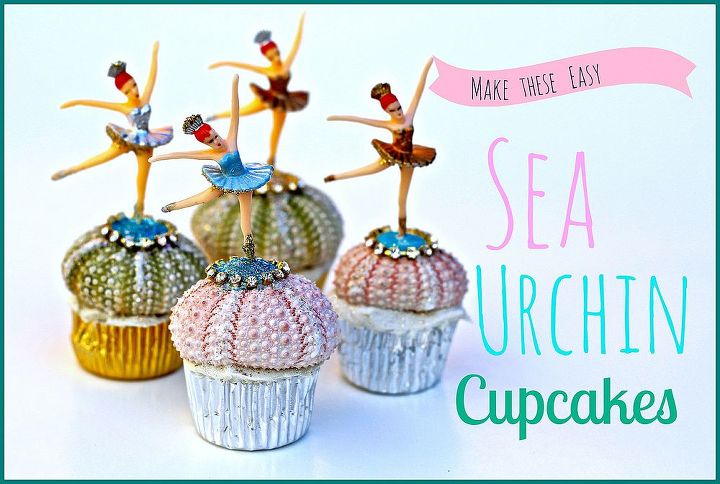 fun craft project how to make sea urchin cupcakes, seasonal holiday d cor