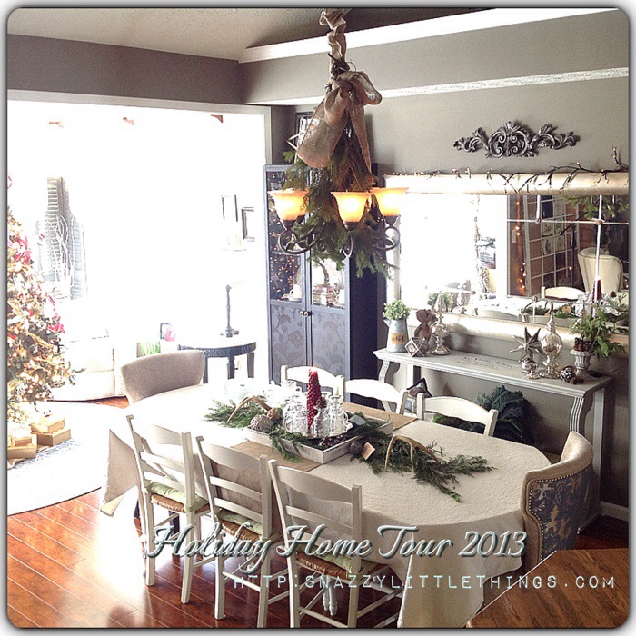 my 2013 holiday virtual open house, seasonal holiday d cor, Open floorplan dining and sunroom