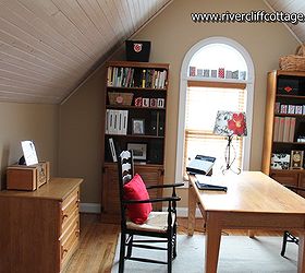 home office organization redo, craft rooms, home decor, home office, organizing, Here s how the reorganized redone home office area looks today