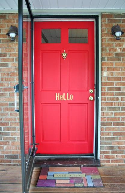 a front door hello, doors