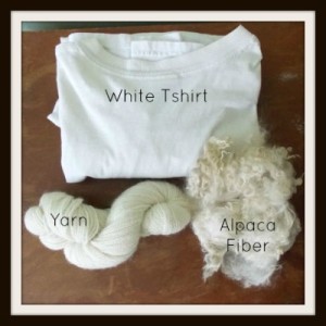 dye a t shirt yarn or fiber with ice or snow, crafts