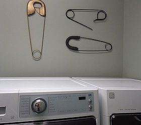 laundry room fun, crafts, home decor, laundry rooms, Giant pins from Ballard Designs