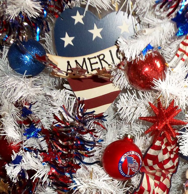patriotic tree and living room decorations 2013, patriotic decor ideas, seasonal holiday d cor