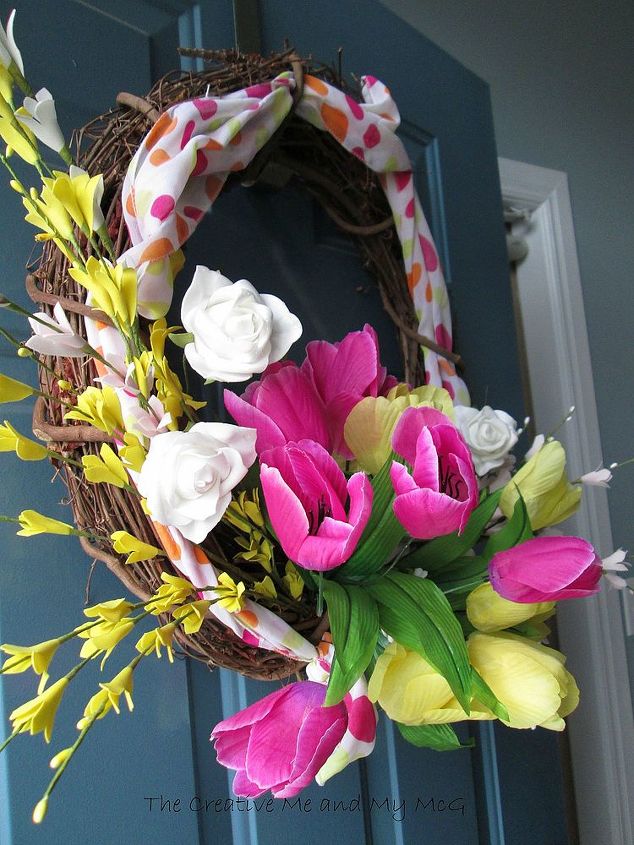 a new spring wreath, seasonal holiday d cor, wreaths