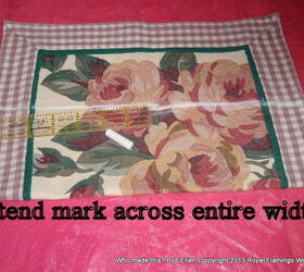 gardener s diyer s phone pal from a placemat, crafts, gardening, Stitching line is extended across entire width of place mat