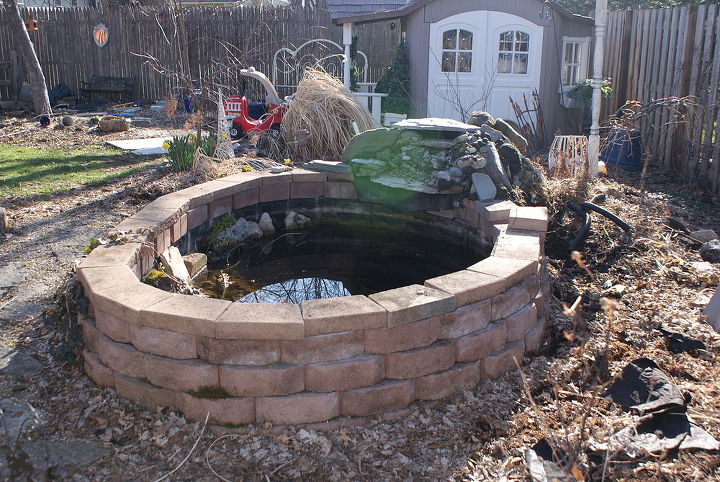 ponds, ponds water features, before pond