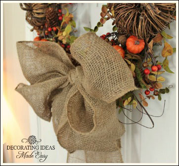 fall wreath, crafts, doors, seasonal holiday decor, wreaths, I love using burlap in my fall decorating ideas