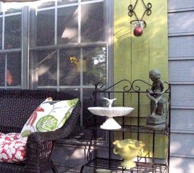 outdoor deck in birmingham al, decks, outdoor furniture, outdoor living, painted furniture, porches, All weather wicker
