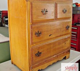 vintage dresser makeover, painted furniture, Vintage Dresser ca 1960