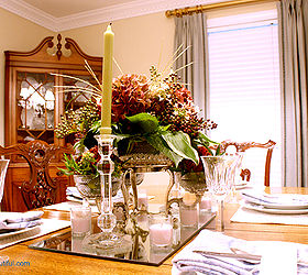 a southern hospitality home tour, home decor, living room ideas, A Fall Table Setting with a gorgeous centerpiece