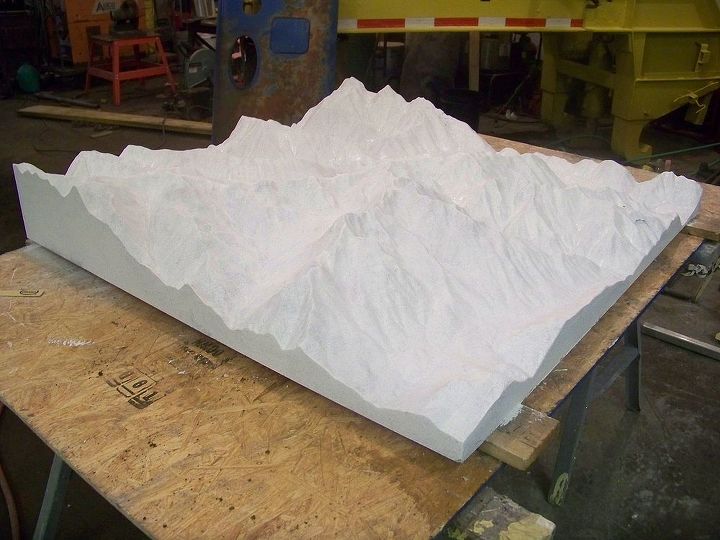 3d hand made topografic maps, woodworking projects