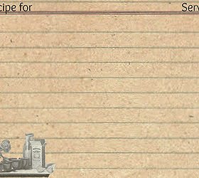 printable recipe cards iron on transfer, crafts, Free printable recipe cards 3 variations to choose from