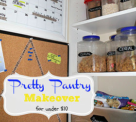 give your pantry a pop of pretty in one hour or less, cleaning tips, closet, Get Organized and Makeover your Pantry in One Hour or Less