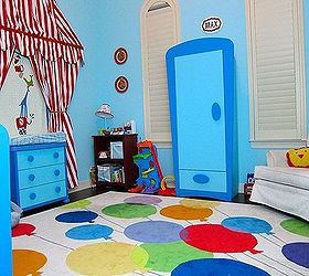 circus themed nursery toddler room, bedroom ideas, home decor, painting, More details on my blog