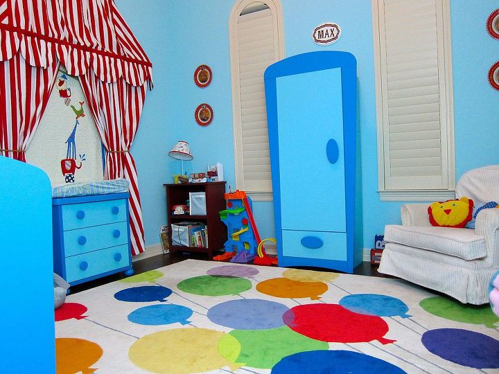 circus themed nursery toddler room, bedroom ideas, home decor, painting, More details on my blog