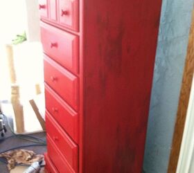 upcycled chalk painted dresser, chalk paint, painted furniture, dark waxed