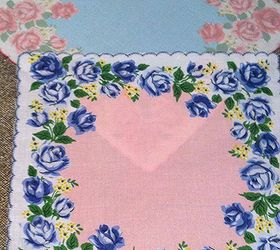 vintage hankies have found new life as a handmade baby quilt
