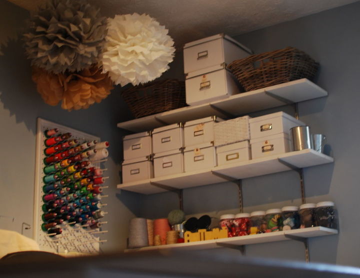 a diy sewing room, cleaning tips, craft rooms, organizing, shelving ideas, storage ideas