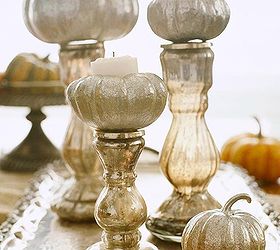 11 fun fall diy projects you can do this weekend with the family all for just a few, crafts, mason jars, Spray paint mini pumpkins and hollow out for candle holders