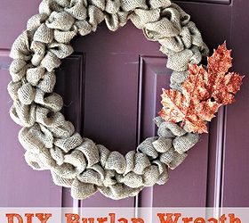 easy burlap wreath tutorial, crafts, wreaths