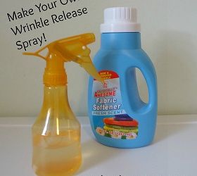 homemade wrinkle release spray, cleaning tips, You can create your own wrinkle release spray by combining water with a bit of fabric softener in a spray bottle