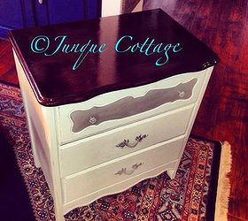 refinished small chest, painted furniture
