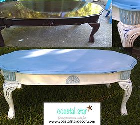 upcycled coffee table, painted furniture