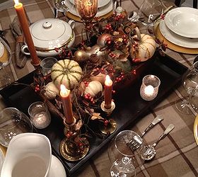gilded gourds and mini pumpkin thanksgiving centerpiece, seasonal holiday d cor, thanksgiving decorations