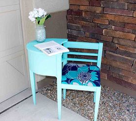refurbished antique telephone table, chalk paint, painted furniture, The aftermath