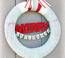 wool sock christmas wreath, christmas decorations, crafts, seasonal holiday decor, wreaths, Create this wool sock wreath in a few simple steps and only a handful of supplies