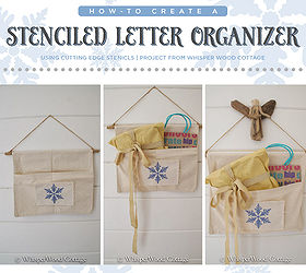how to create a stenciled letter organizer, crafts, painting
