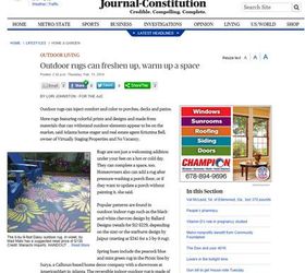 outdoor rugs warm up outdoor living spaces ajc article, flooring, outdoor living, Photo courtesy of editor Lori Johston of AJC