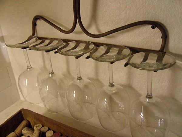 great idea for a wineglass rack, repurposing upcycling, Do you like it