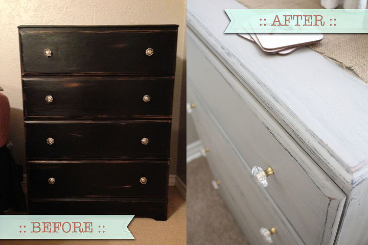 painted drawers makeover, painted furniture, Painted furniture makeover