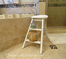 a step ladder for a bathroom stool, bathroom ideas, home decor, spas